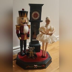 Vintage Animated Ballerina & Nutcracker Holiday Decor.